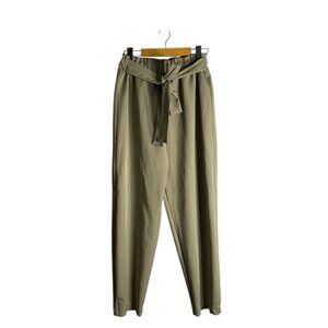 Con Questa By: Renata Raggio Women's Green High Waisted Paperbag Pant